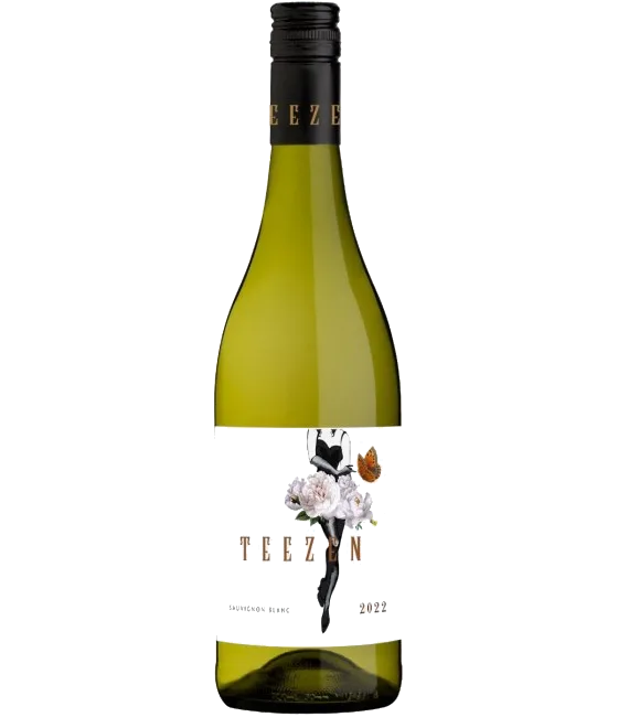 Teezen Sauvignon Blanc, fles bij slijterij t Bockje in Bathmen