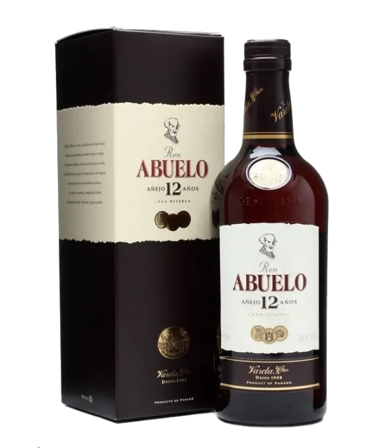 Ron Abuelo 12 YR, fles bij slijterij t Bockje in Bathmen
