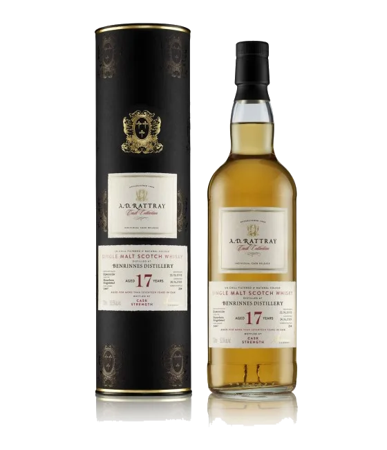 AD RATTRAY BENRINNES 17 Years Old Vintage 2002, fles bij slijterij t Bockje in Bathmen