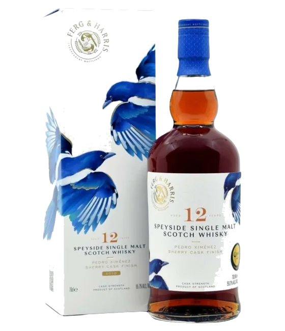 Ferg & Harris 12 Years Old Speyside Pedro Ximénez Cask Finish, fles bij slijterij t Bockje in Bathmen