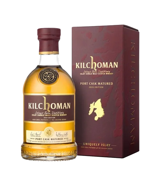 Kilchoman Port Cask Matured 2024 Edition, fles bij slijterij t Bockje in Bathmen