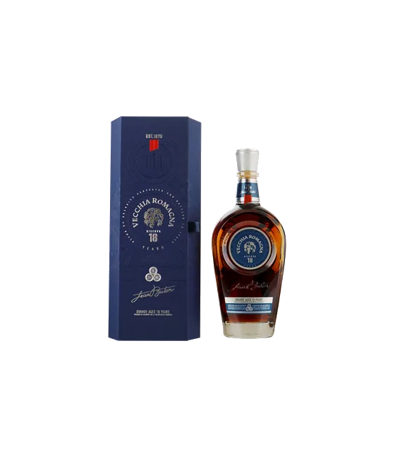 Vecchia Romagna Brandy Riserva 18 Years Old, fles bij slijterij t Bockje in Bathmen