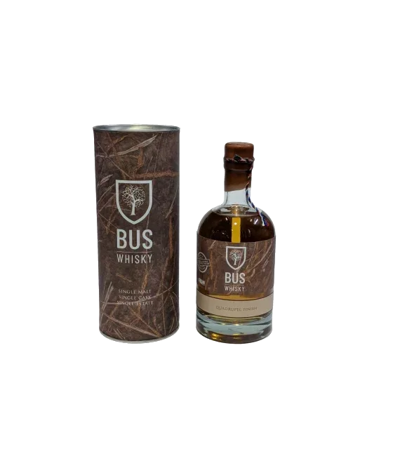 Bus Whisky Muifel Quadrupel Finish, fles bij slijterij t Bockje in Bathmen