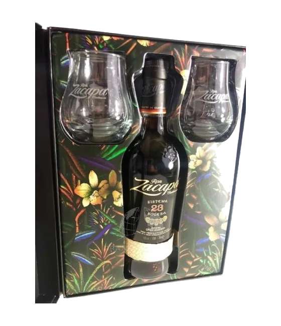 Zacapa 23 giftset, fles bij slijterij t Bockje in Bathmen