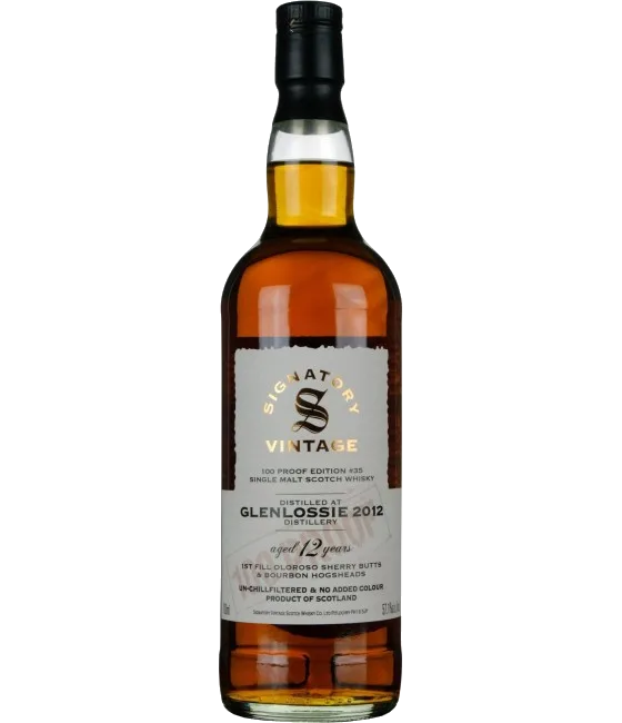 Signatory Glenlossie 12 Years Old 2012 100 PROOF #35, fles bij slijterij t Bockje in Bathmen
