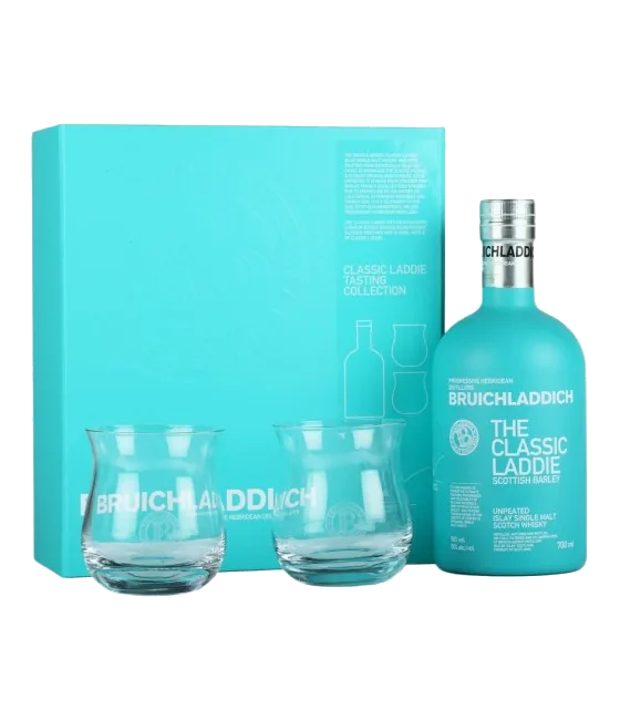 Bruichladdich Classic Laddie Tasting Collection giftbox, fles bij slijterij t Bockje in Bathmen