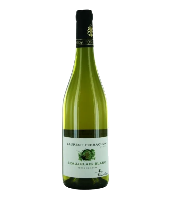 Laurent Perrachon Beaujolais Blanc A.C. Terre de Loyse, fles bij slijterij t Bockje in Bathmen