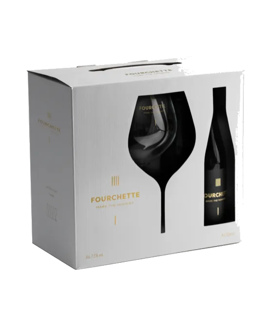 Fourchette Geschenkverpakking 4x30CL met 1 Glas, fles bij slijterij t Bockje in Bathmen