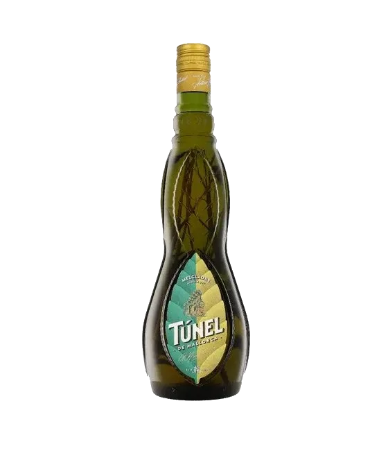 Hierbas Tunel Takkensap Mallorca, fles bij slijterij t Bockje in Bathmen