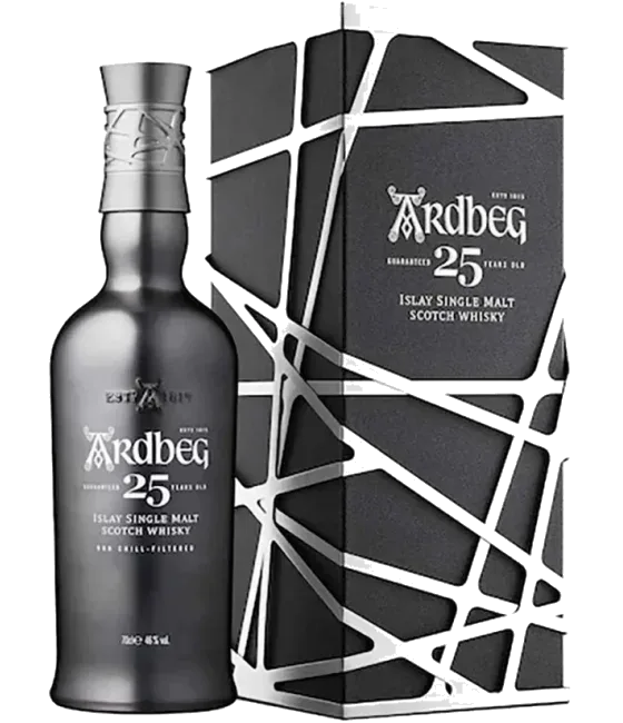 Ardbeg 25 Years Old, fles bij slijterij t Bockje in Bathmen