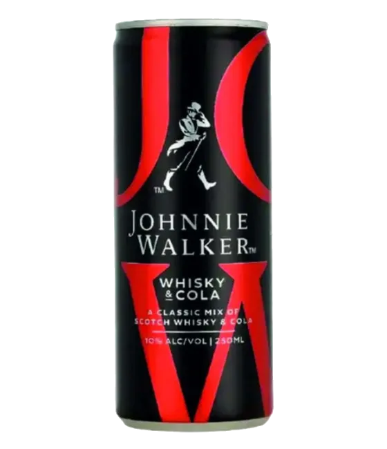 Johnnie Walker Whisky & Cola, fles bij slijterij t Bockje in Bathmen