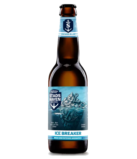 Stadshaven Icebreaker Dark Winter Ale, fles bij slijterij t Bockje in Bathmen