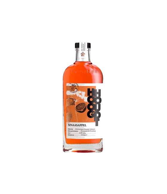 Hooghoudt Sinaasappel, fles bij slijterij t Bockje in Bathmen