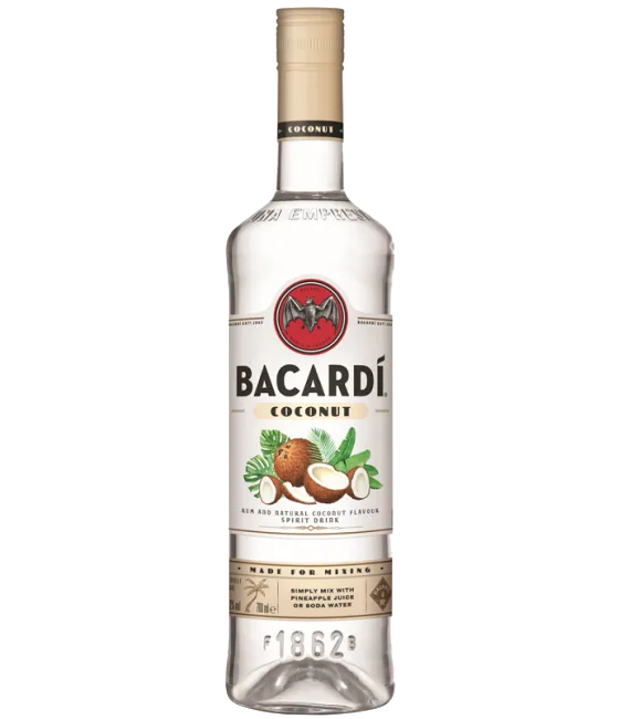 Bacardi Coconut, fles bij slijterij t Bockje in Bathmen