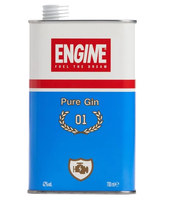 Engine Pure Gin, fles bij slijterij t Bockje in Bathmen