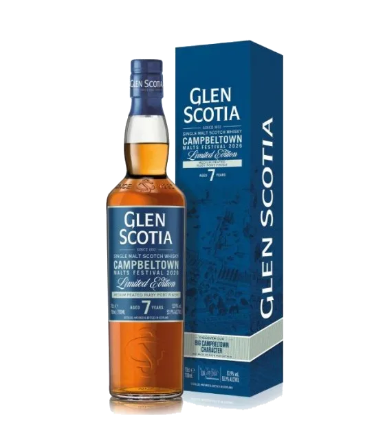 Glen Scotia 7 Years Old Campbeltown Malt Festival 2026 Cask Strength, fles bij slijterij t Bockje in Bathmen