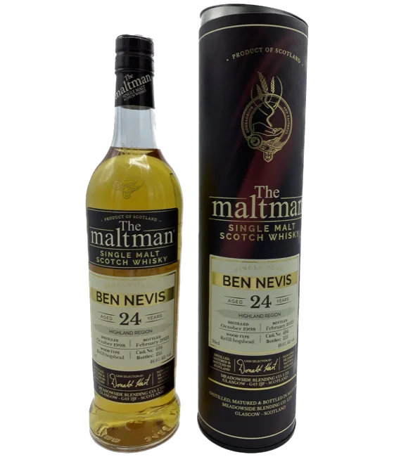The Maltman Ben Nevis 24Y, fles bij slijterij t Bockje in Bathmen