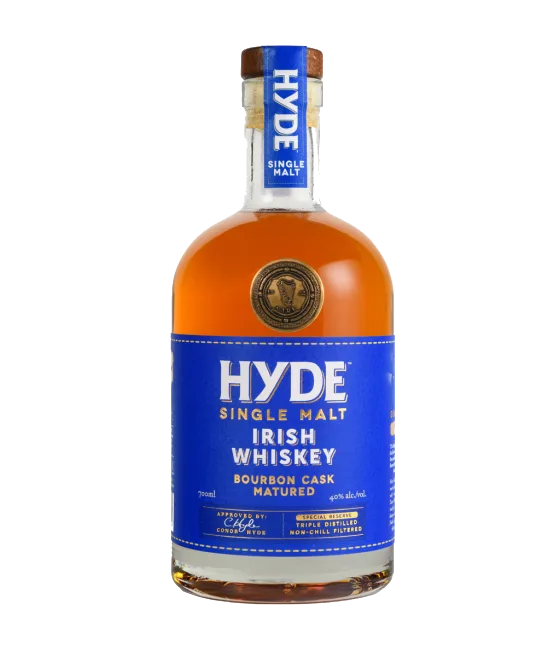 Hyde Single Malt Bourbon Cask Matured, fles bij slijterij t Bockje in Bathmen