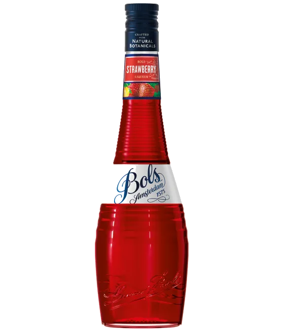 Bols Strawberry, fles bij slijterij t Bockje in Bathmen