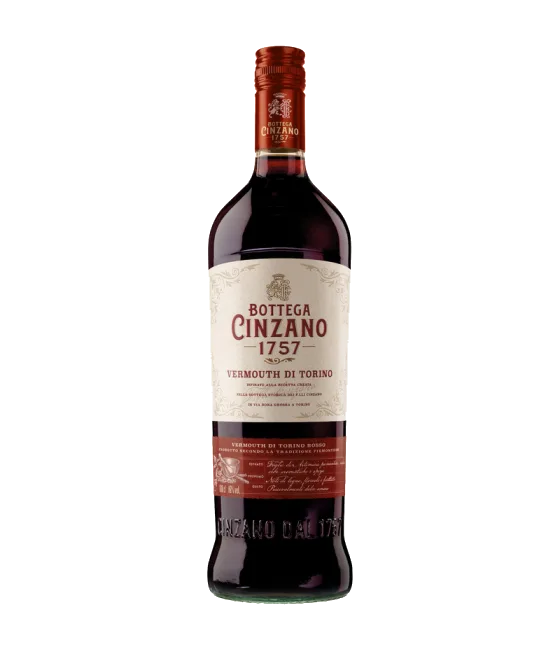Cinzano Bottega 1757 Vermouth di Torino Rosso, fles bij slijterij t Bockje in Bathmen