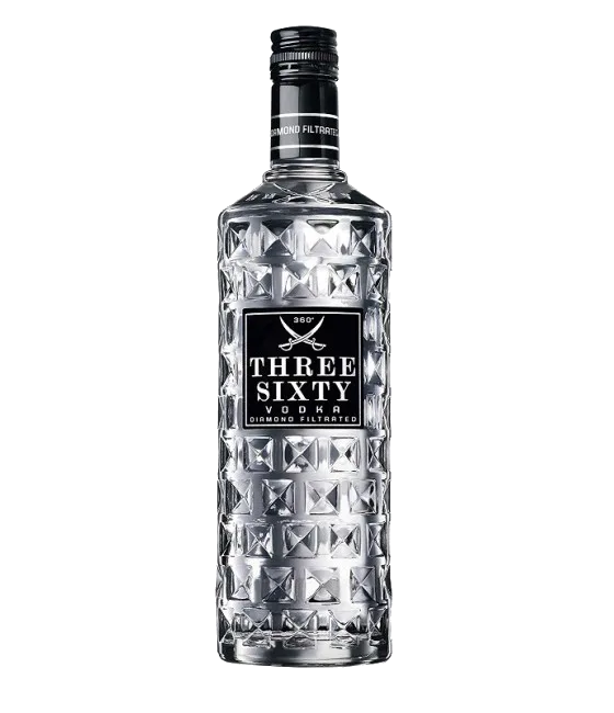 Three Sixty Vodka, fles bij slijterij t Bockje in Bathmen