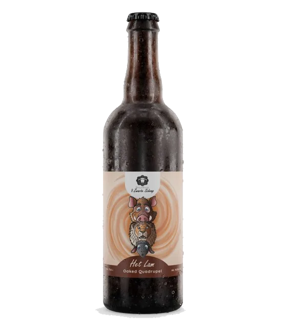’t Zwarte Schoap Het Lam Oaked Quadrupel 75 cl, fles bij slijterij t Bockje in Bathmen