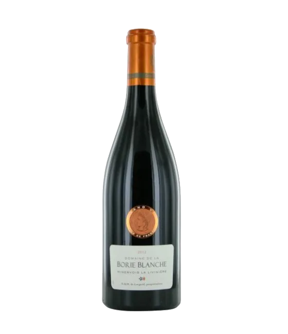 Lorgeril Borie Blanche Grand Vin Minervois Liviniere, fles bij slijterij t Bockje in Bathmen