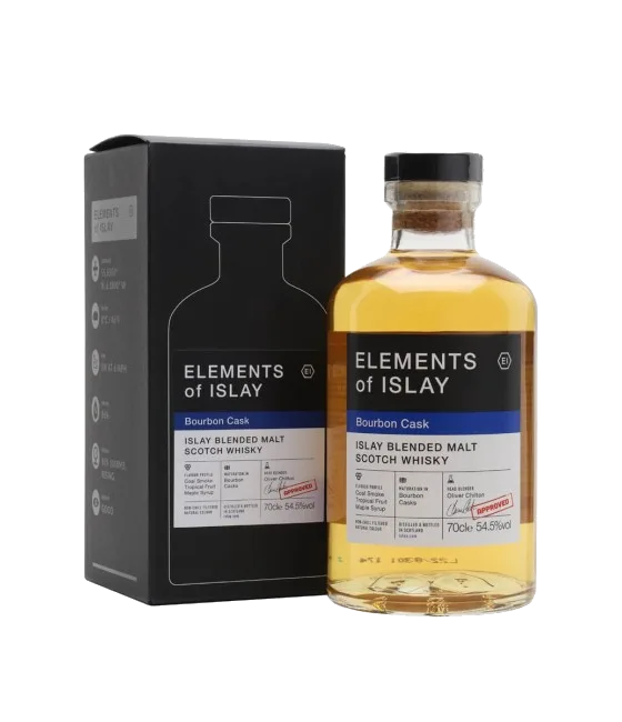 Elements Of Islay Bourbon Cask, fles bij slijterij t Bockje in Bathmen
