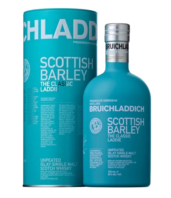 Bruichladdich Laddie Classic Scottish Barley, fles bij slijterij t Bockje in Bathmen