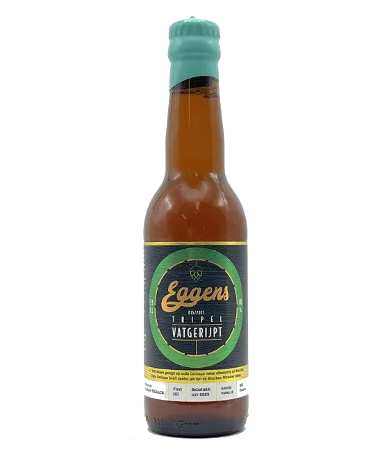 Eggens Tripel Cachaça Vatgerijpt 015/2025, fles bij slijterij t Bockje in Bathmen