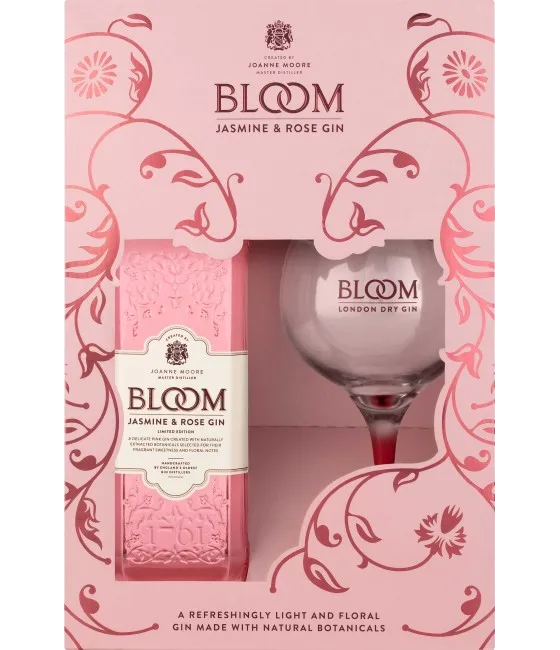 Bloom Jasmine & Rose GVP + Copa de Balonglas, fles bij slijterij t Bockje in Bathmen