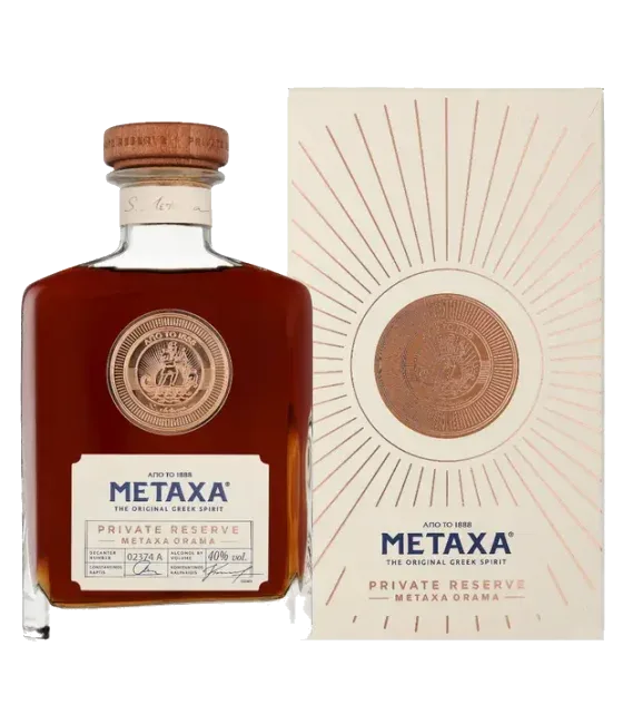 Metaxa Private Reserve Orama, fles bij slijterij t Bockje in Bathmen