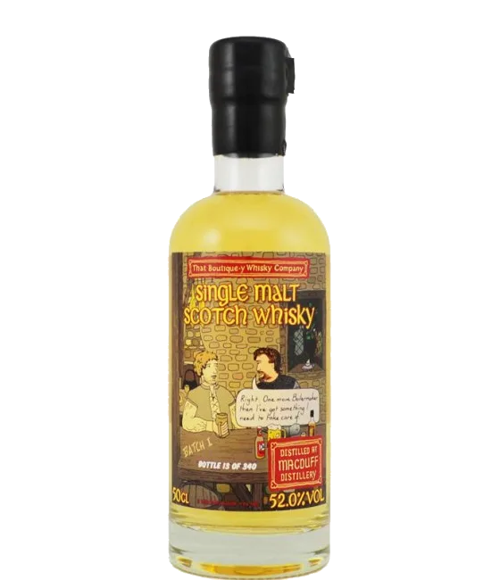 Boutique-Y Whisky Company MacDuff Release 2013, fles bij slijterij t Bockje in Bathmen