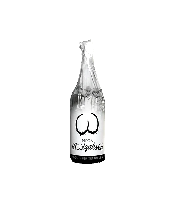 Klootzakske Mega Tripel, fles bij slijterij t Bockje in Bathmen