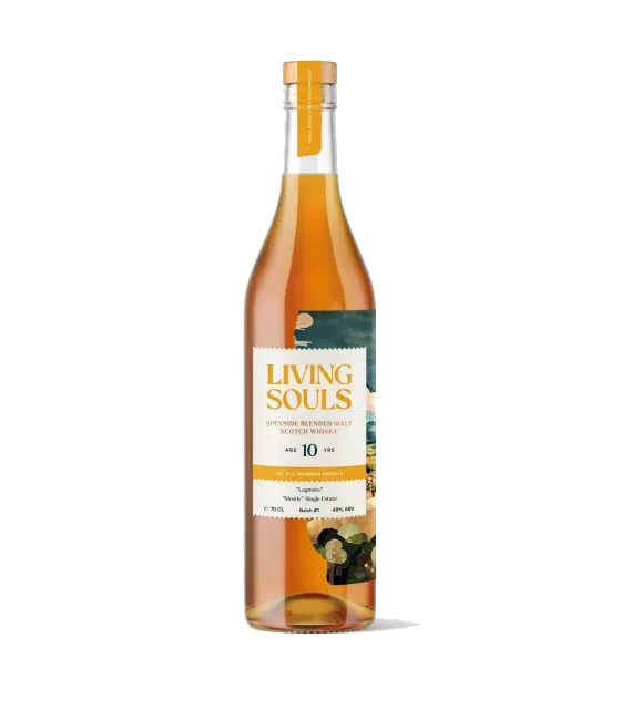Living Souls Lagmore 10 Years Old Batch #1, fles bij slijterij t Bockje in Bathmen