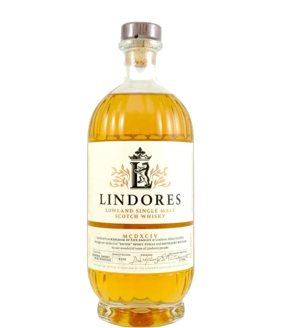 Lindores Abbey Single Malt Scotch Whisky MCDXCIV, fles bij slijterij t Bockje in Bathmen