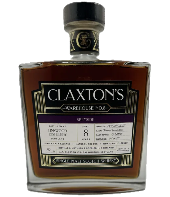 Claxton’s Warehouse No.8 Linkwood 2015 8 Years Old