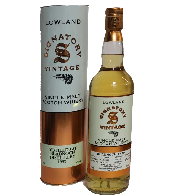 BLADNOCH 1992 Signatory 17 Years Old, fles bij slijterij t Bockje in Bathmen