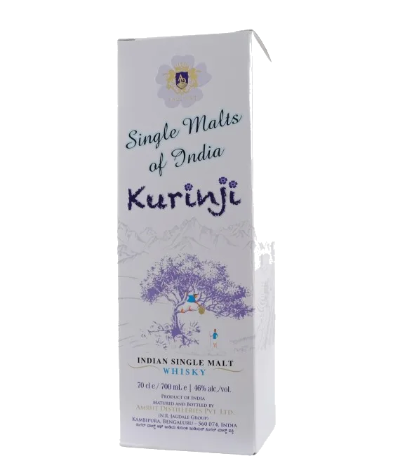 Amrut Kurinji Single Malt, fles bij slijterij t Bockje in Bathmen