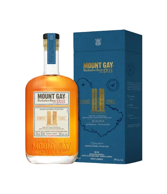 Mount Gay Coffey Still Rum, fles bij slijterij t Bockje in Bathmen