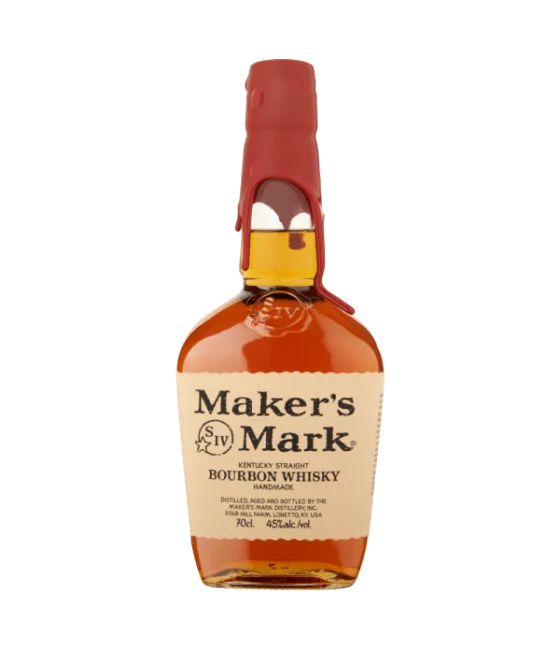 Maker’s Mark Bourbon Whisky, fles bij slijterij t Bockje in Bathmen