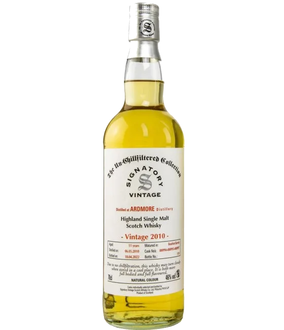 Signatory Un-Chillfiltered Ardmore 11Y Vintage 2010 #800944 +95 +97