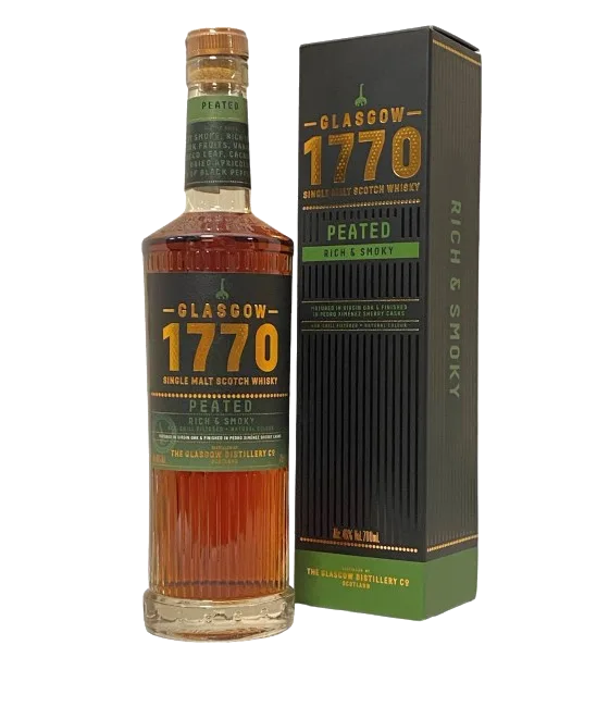Glasgow 1770 Peated, fles bij slijterij t Bockje in Bathmen