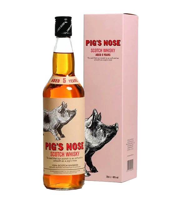 Pig’s Nose 5 Years, fles bij slijterij t Bockje in Bathmen