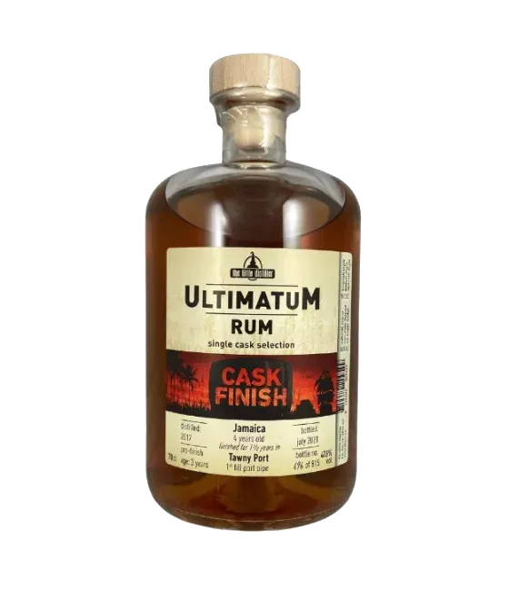 Ultimatum Rum Jamaica 4 Years Old, fles bij slijterij t Bockje in Bathmen