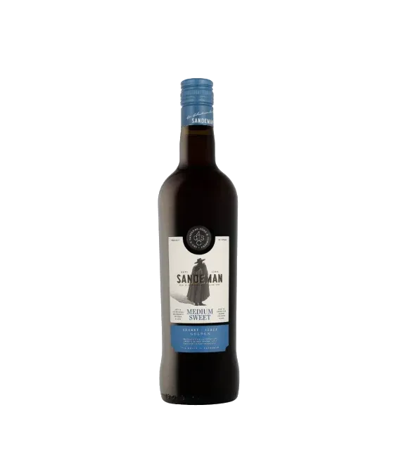 Sandeman Sherry Medium Sweet, fles bij slijterij t Bockje in Bathmen
