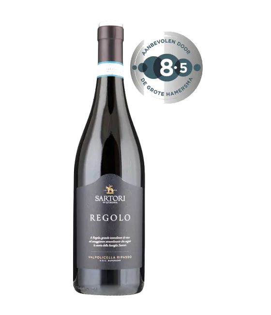 Sartori Regolo Ripasso Superiore, fles bij slijterij t Bockje in Bathmen