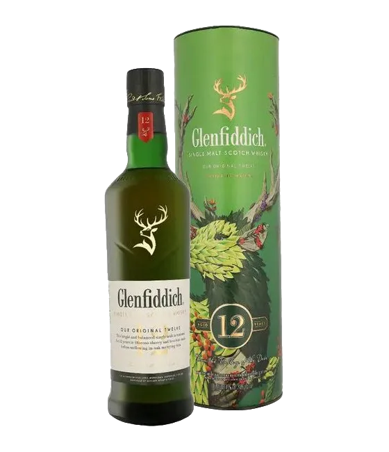 Glenfiddich 12 Years Old Limited Edition Design, fles bij slijterij t Bockje in Bathmen