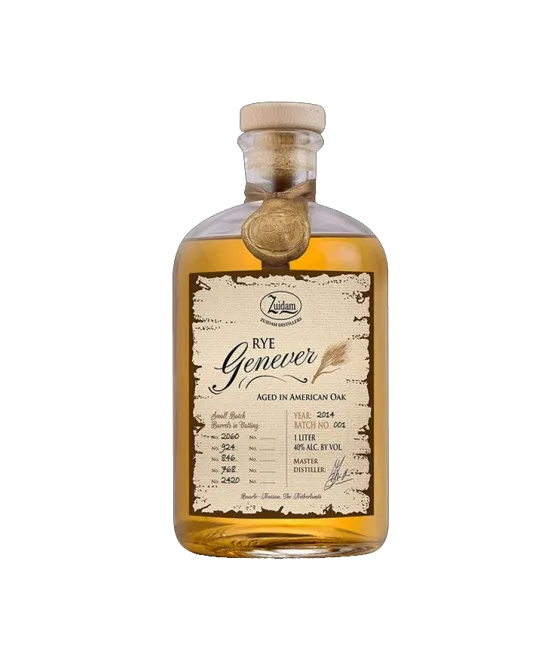 Zuidam Rogge Genever 1 Jaar, fles bij slijterij t Bockje in Bathmen