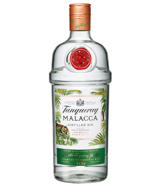 Tanqueray Malacca Gin, fles bij slijterij t Bockje in Bathmen